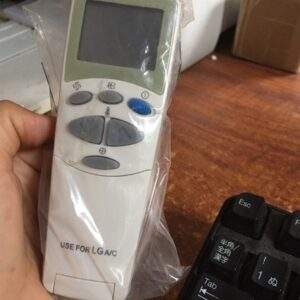 Điều khiển điều hòa LG dạ quang gấp có nút xanh