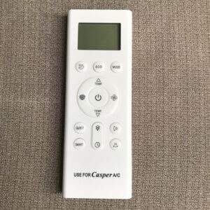 Điều khiển điều hòa casper RCH-RUY-1 mẫu ngắn màu trắng - cái