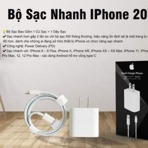 BỘ SẠC CỦ + CÁP NHANH IPHONE 20W