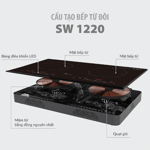 BẾP ĐIỆN TỪ ĐÔI  SOWUN