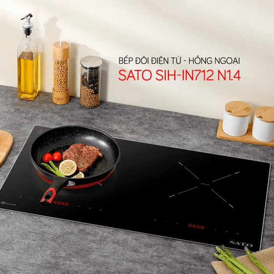 BẾP ĐÔI ĐIỆN TỪ HỒNG NGOẠI